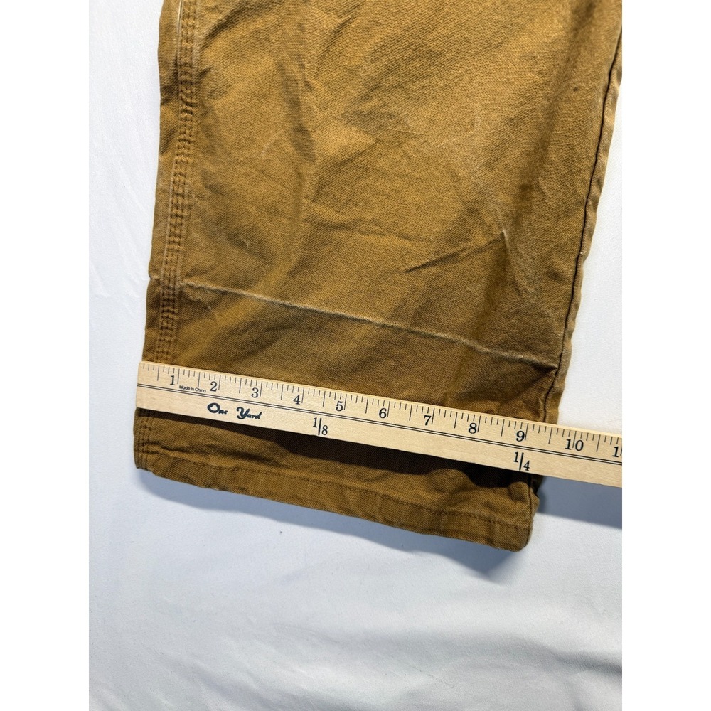 Genuine Dickies Flex Duck Utility Carpenter Pants Mens 42x29 Brown Workwear - Picture 9 of 14